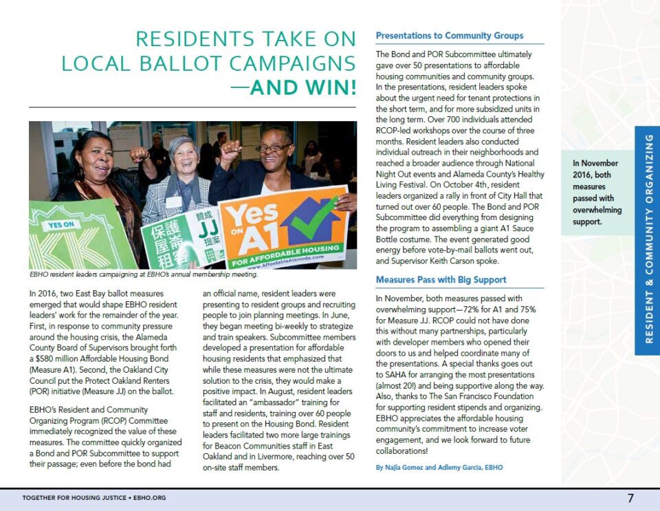 Image of a PDF article- Residents take on local ballot campaigns- and win! 