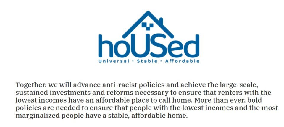 Logo and description of HoUsed campaign