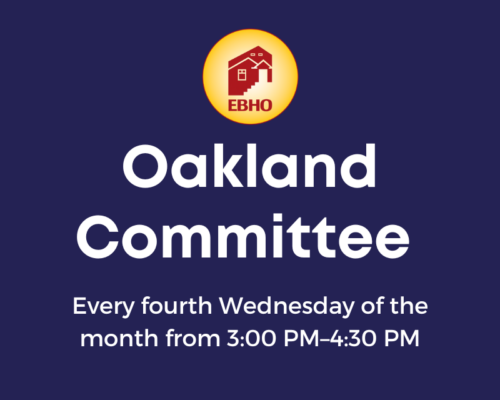 Oakland Committee, Every fourth Wednesday of the month from 3 PM - 4:30 PM