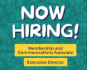 Now hiring! Membership & Communications Associate and Executive Director